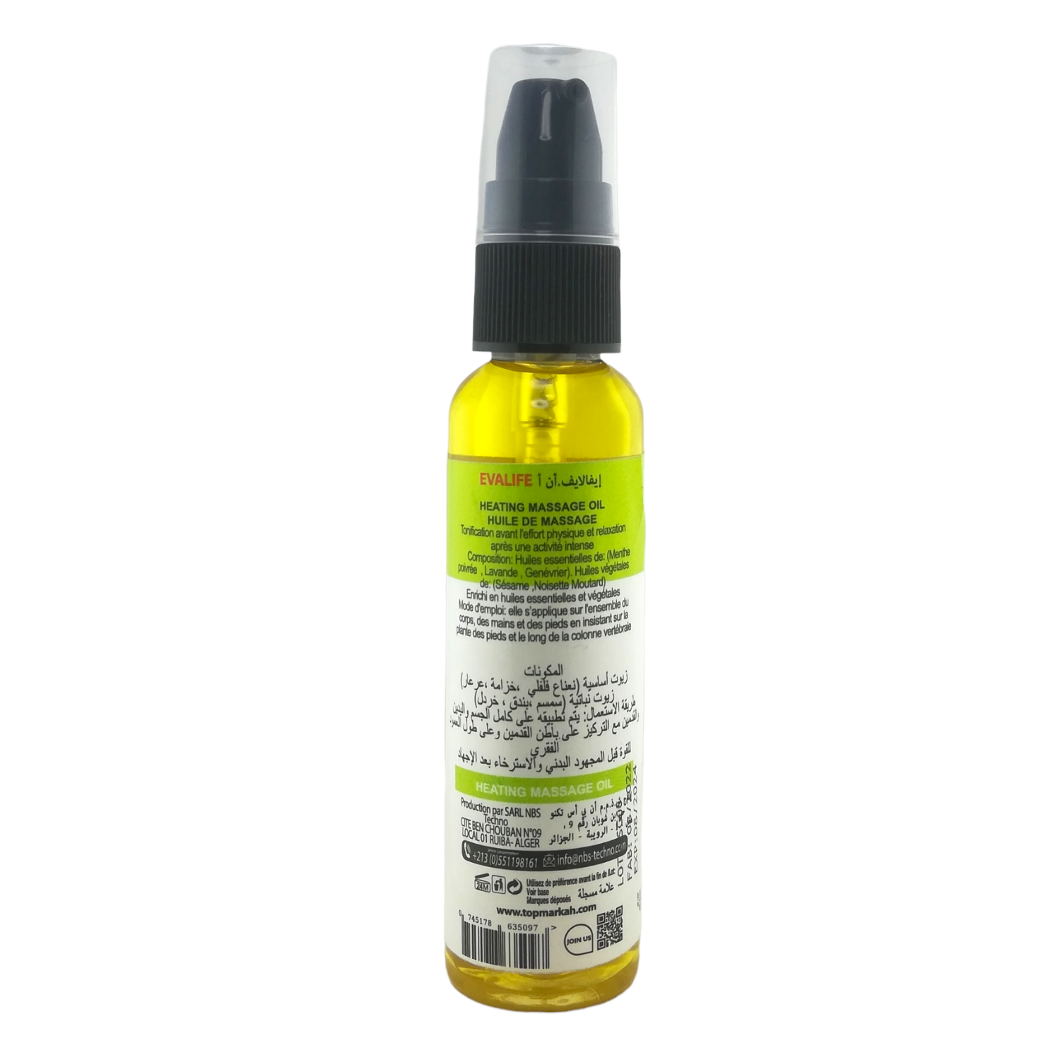 Huile de massage Chauffante Force & Vitalité 100% Huile Naturelle 50 ml – Image 3