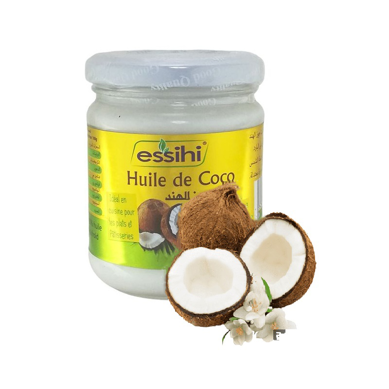 Huile de Noix de Coco Pressée à Froid Pure et 100% naturel Sans Additifs 200ml