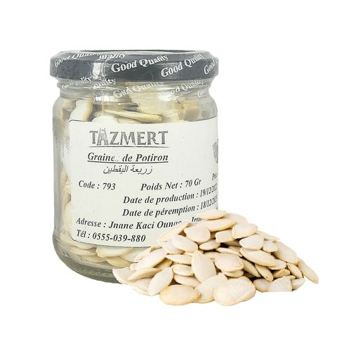 Graines de Potiron vrac Fait Maison 100% Naturelle 70 gr