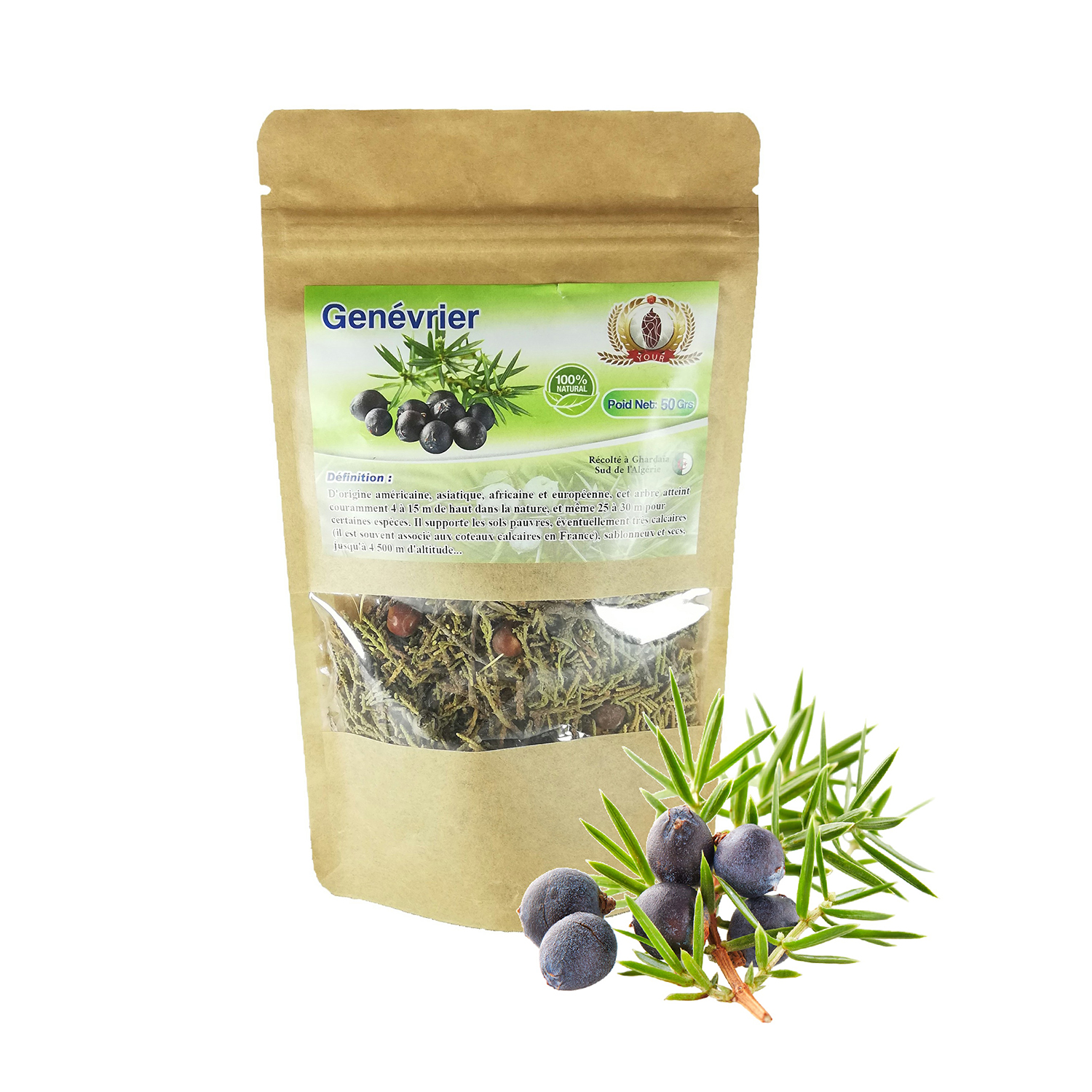 Plante Genévrier Récolté au Sud de l'Algérie - Sèche Sac 50 Gr