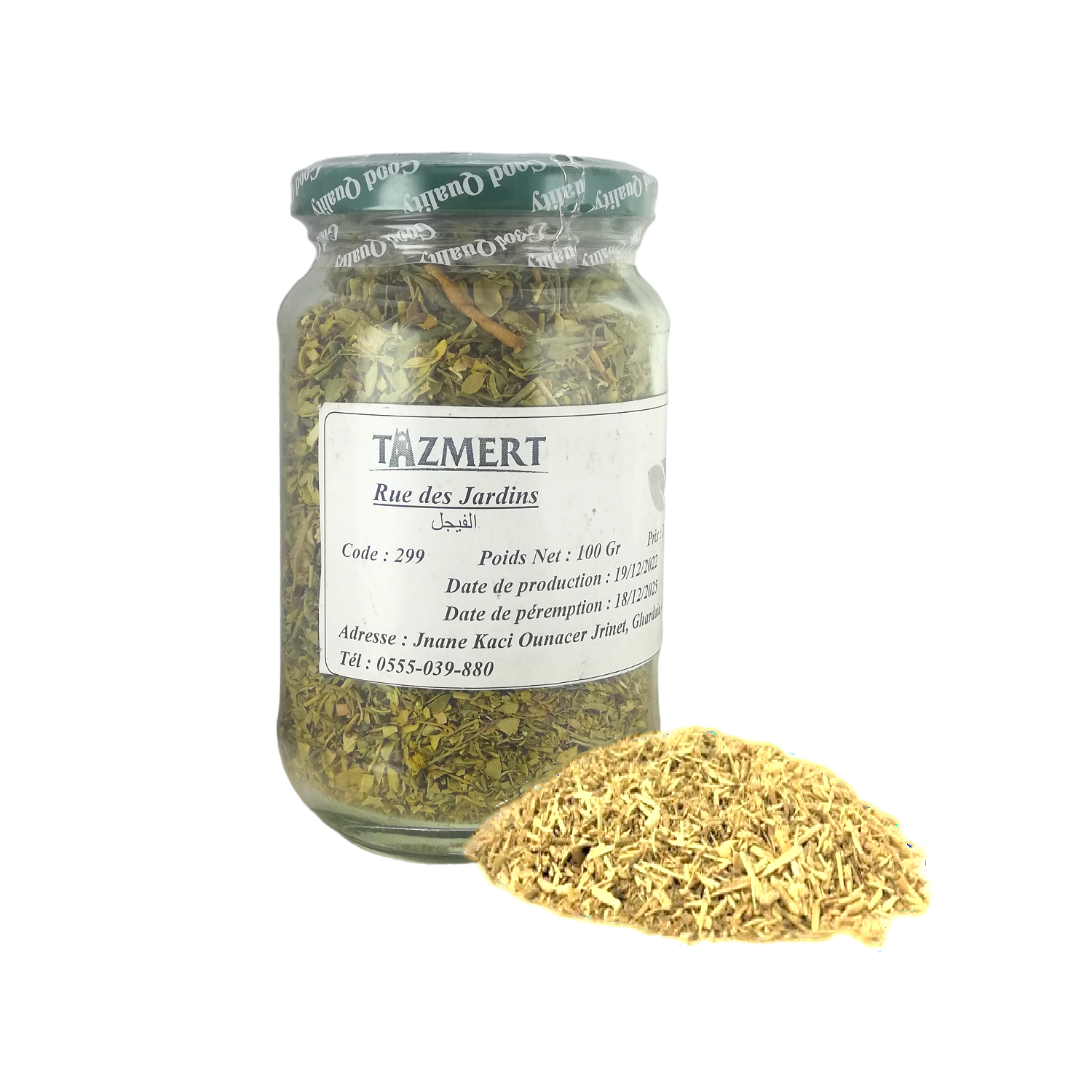 Rue des jardins Fait Maison 100% Naturelle 100 Gr