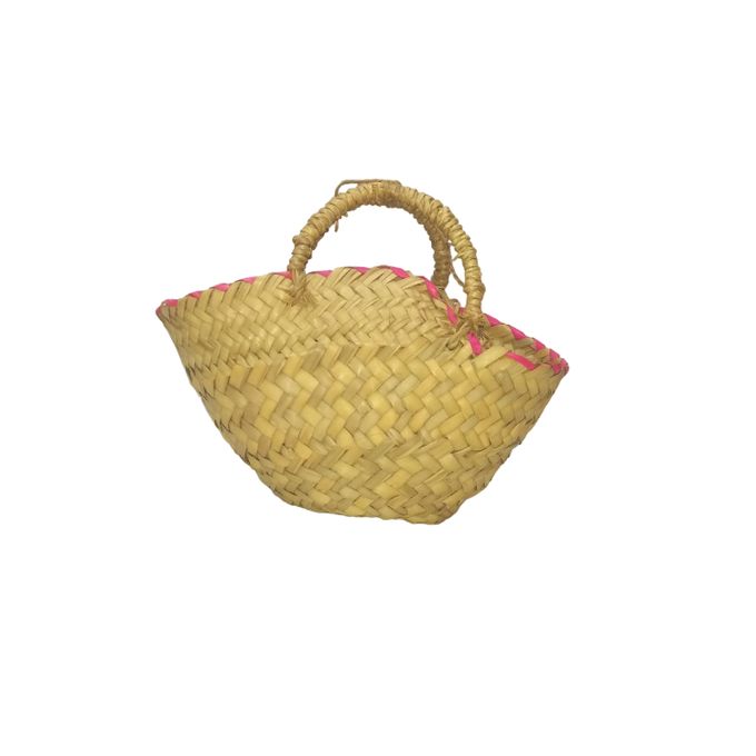 Couffin traditionnel Matière fibre de palmier naturel fait main 26*16 cm