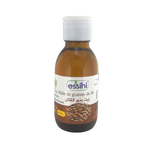Huile de Graines de Lin Pressée à Froid Pure et 100% naturel Sans Additifs 100ml – Image 2