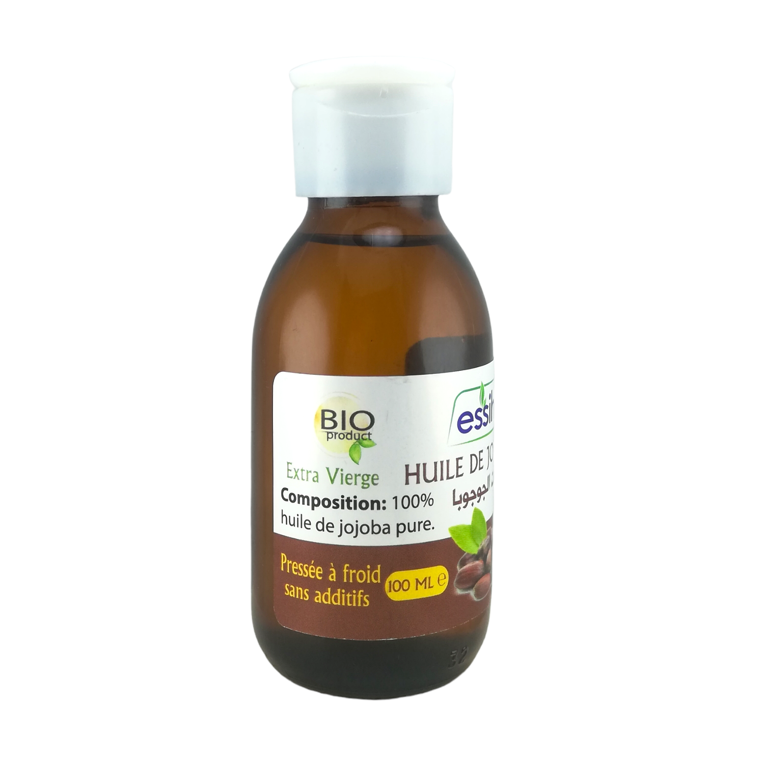 Huile de Jojoba Pressée à Froid Pure et 100% naturel Sans Additifs 100ml – Image 3