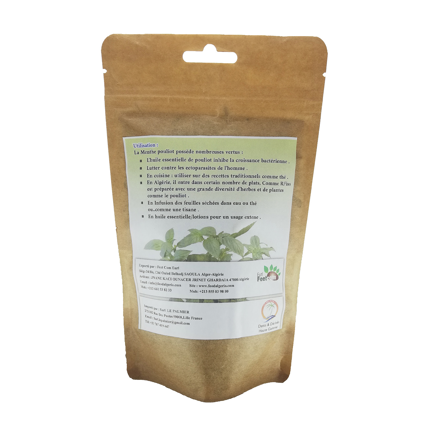 Plante Menthe Pouliot Récolté au Sud de l'Algérie - Sèche Sac 50 Gr – Image 3