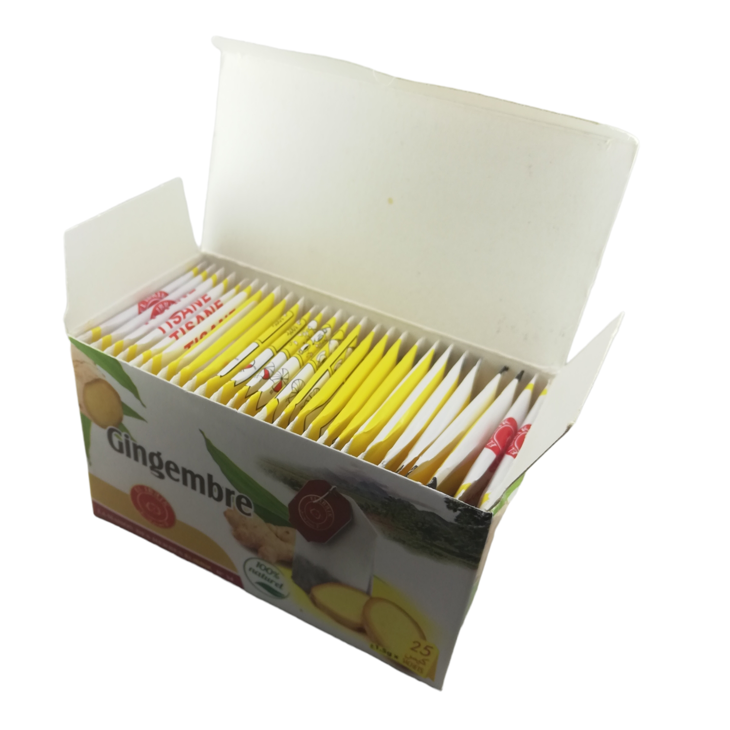 Tisane Gingembre en Sachet d’Infusions 25 Sachets de 1.5g – Image 4