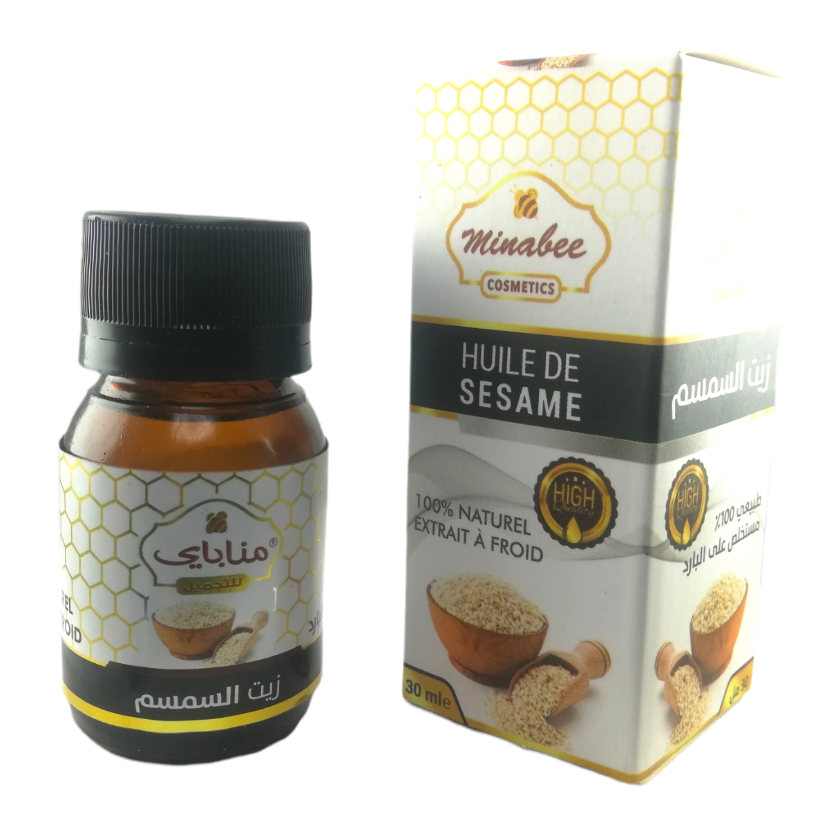 Huile de Sésame Pressée à Froid Pure et 100% naturel Sans Additifs 30ml – Image 6