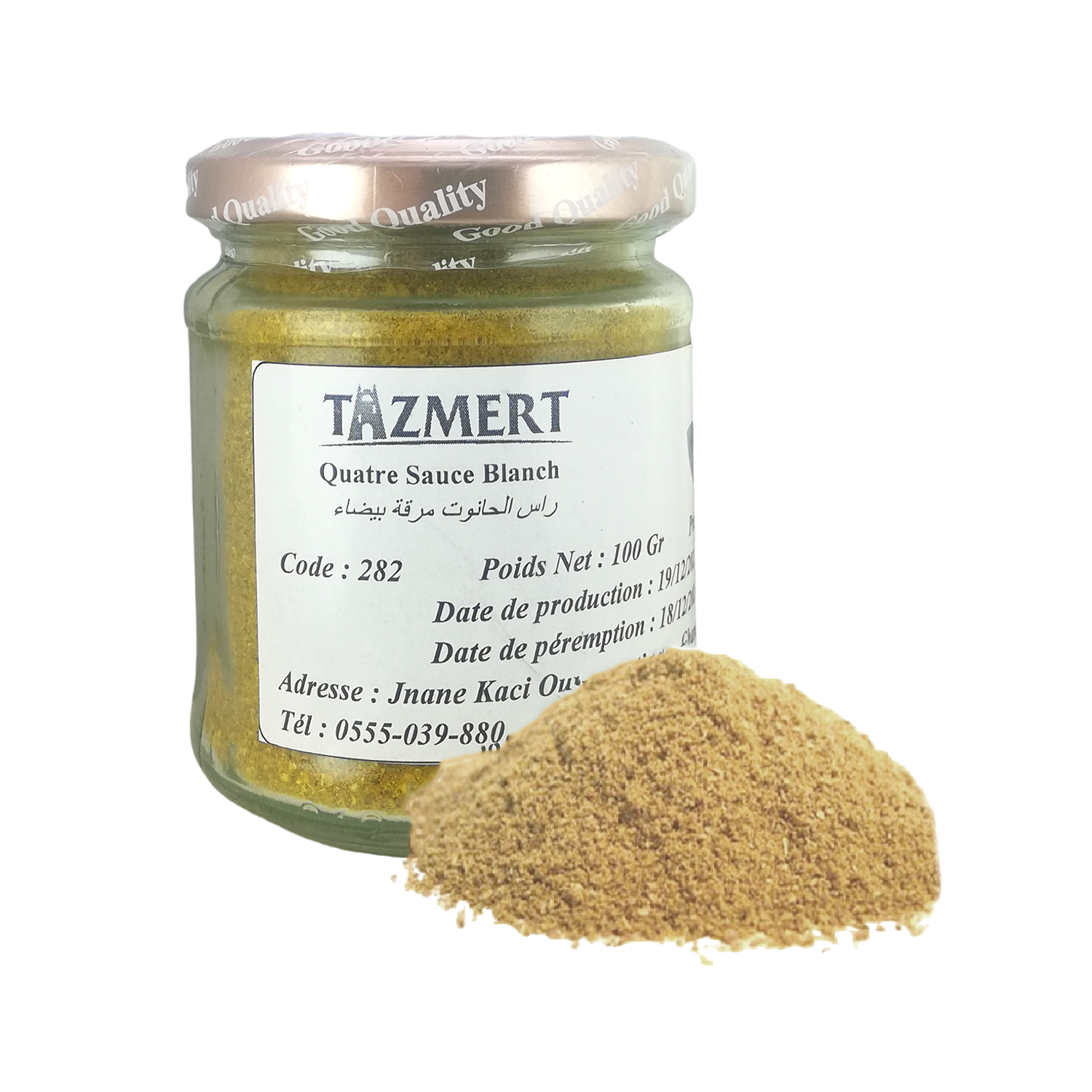 Quatre sauce blanche Fait Maison 100% Naturelle 100 Gr