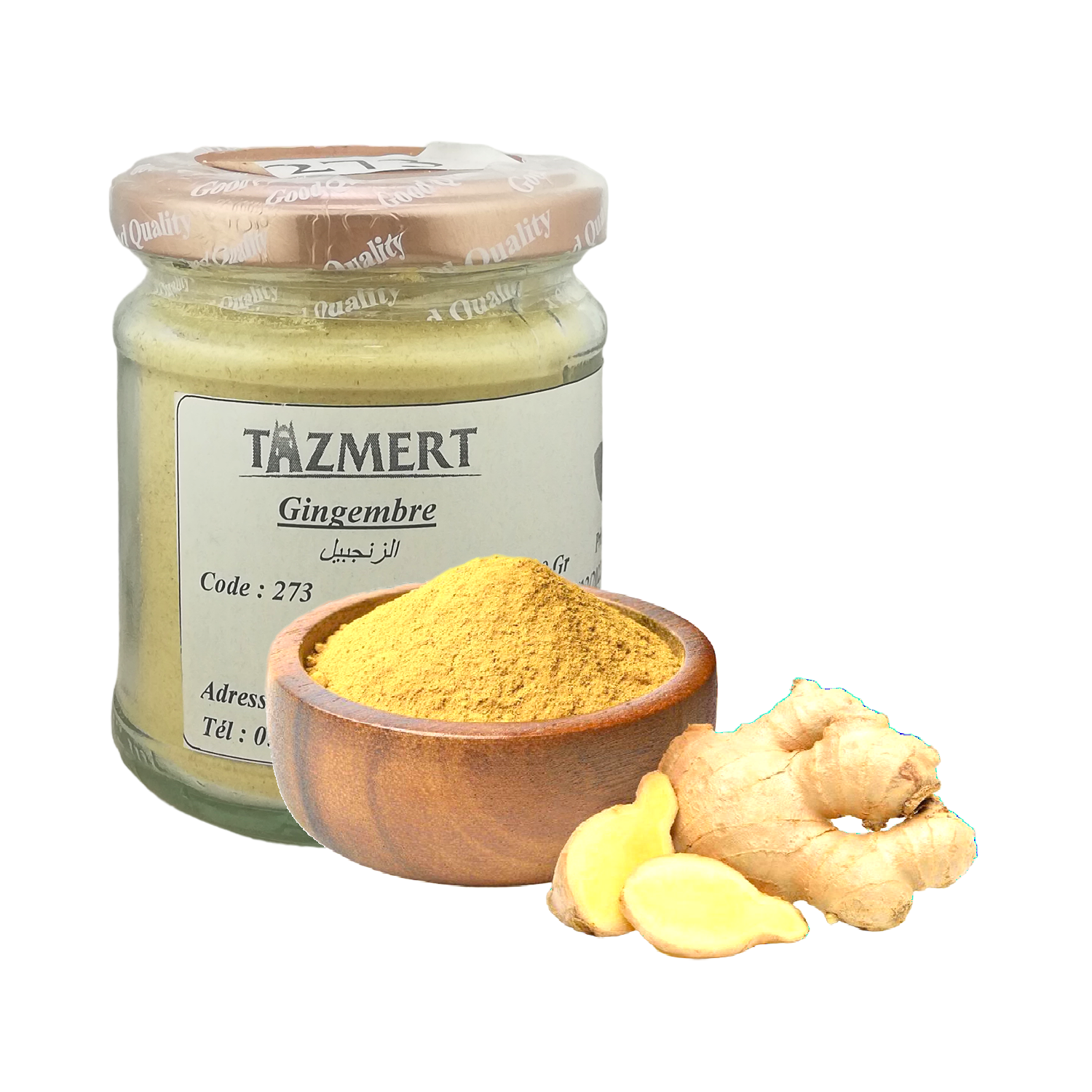 Gingembre moulu Fait Maison 100% Naturelle 100 Gr
