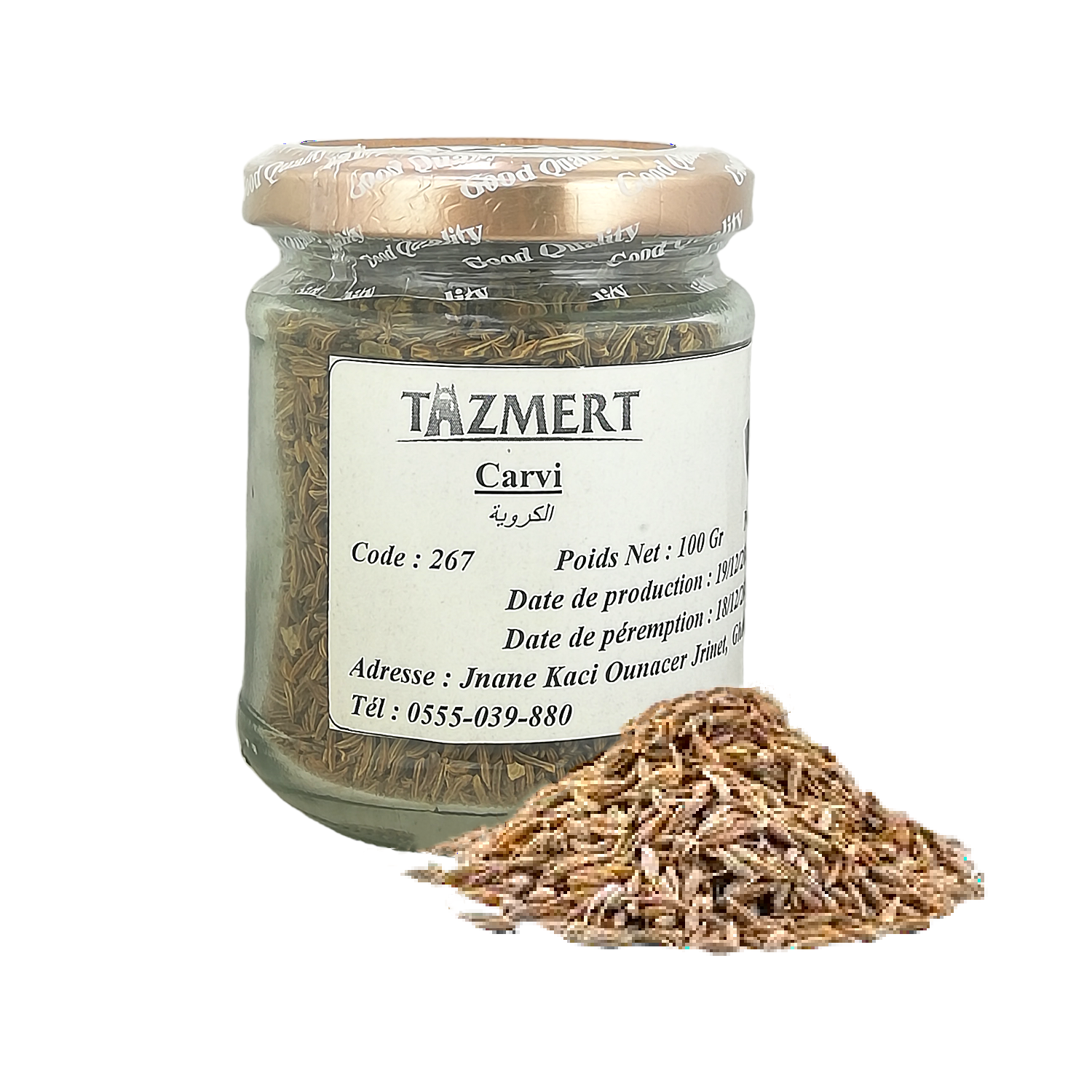 Carvi vrac Fait Maison 100% Naturelle 100 gr