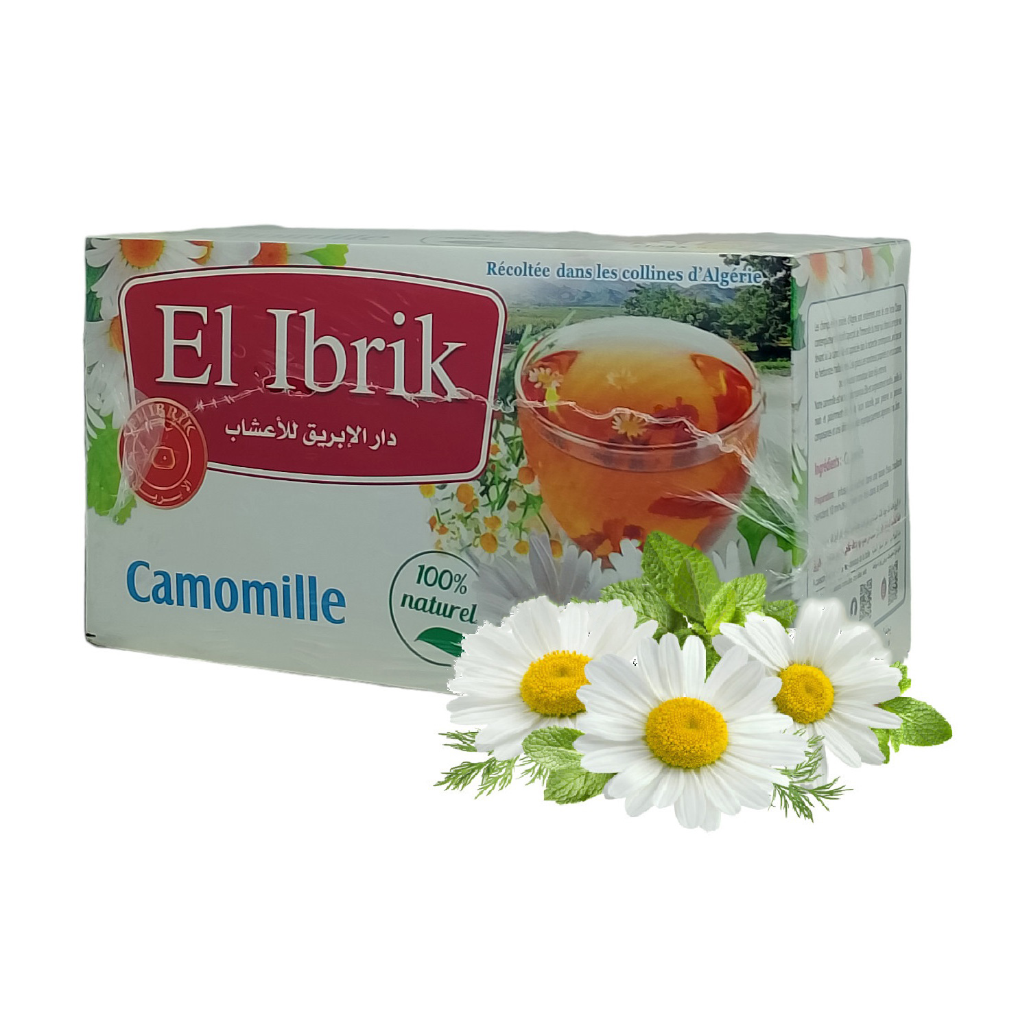 Tisane Camomille en Sachet d’Infusions 25 Sachets de 1.5g