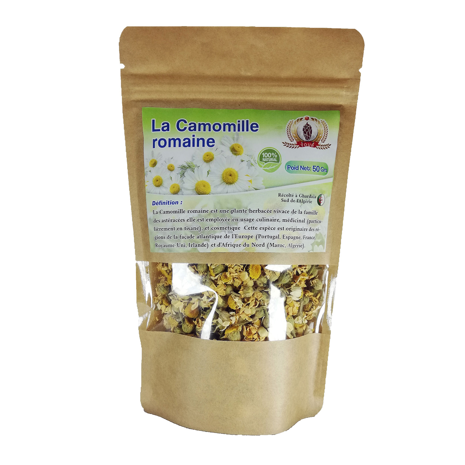 Plante Camomille Romaine Récolté au Sud de l'Algérie - Sèche Sac 50 Gr – Image 2