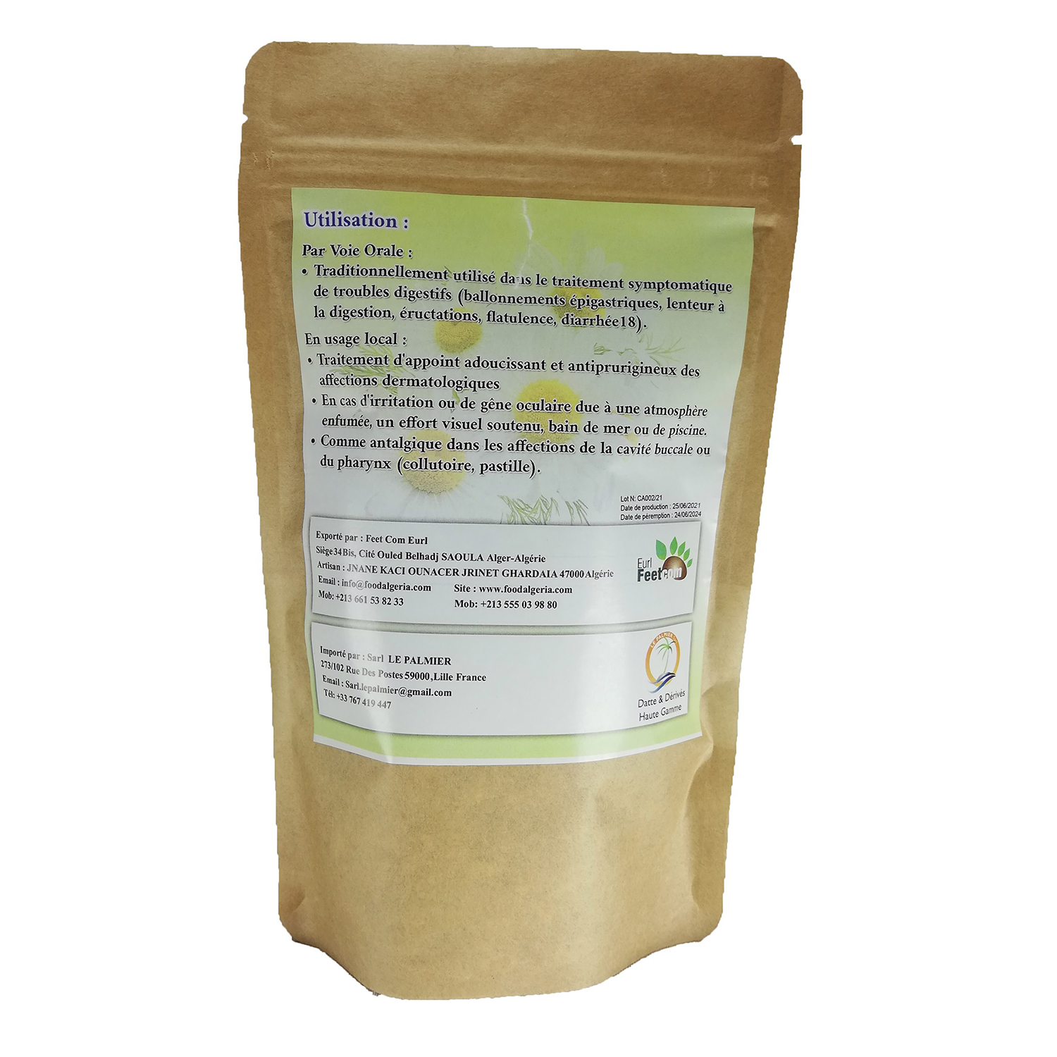 Plante Camomille Romaine Récolté au Sud de l'Algérie - Sèche Sac 50 Gr – Image 3