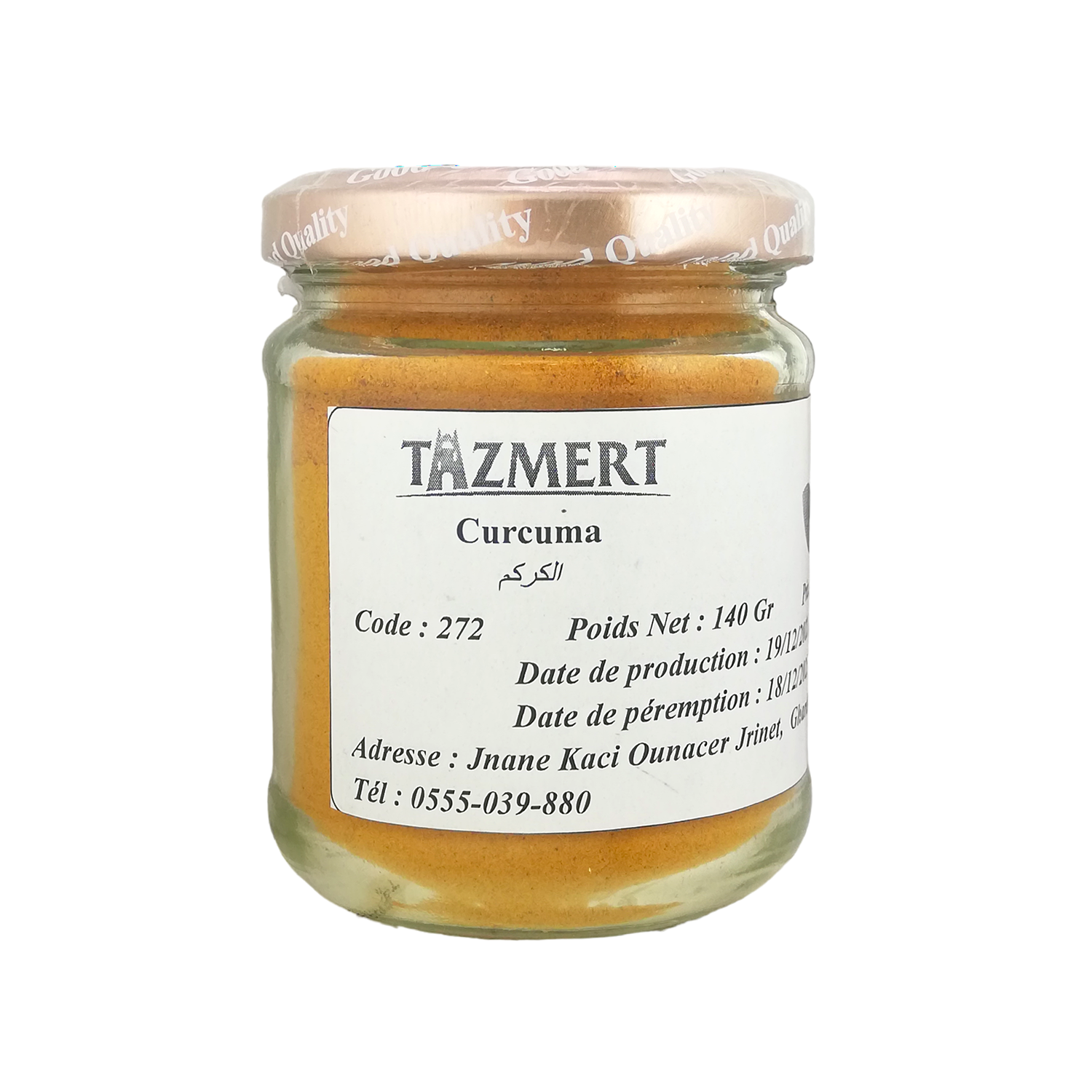 Curcuma vrac Fait Maison 100% Naturelle 140 gr – Image 2