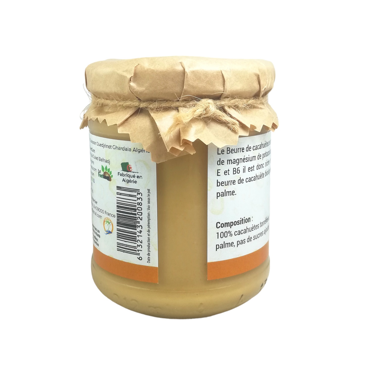 Beurre de Cacahuète Algérien - 100% Naturel, Sans Additifs - Pot de 200g – Image 4