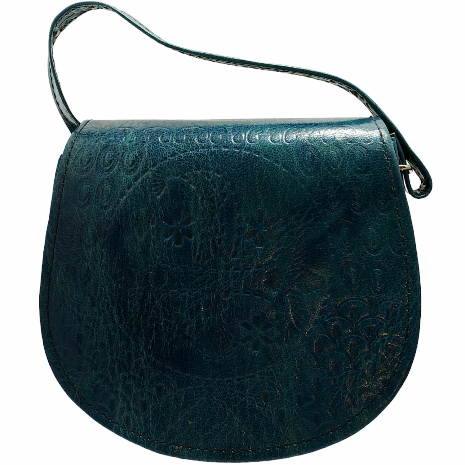 Sac épaule traditionnel fait main par des artisans de Tamanrasset 16*15.5*9.5 cm – Image 3