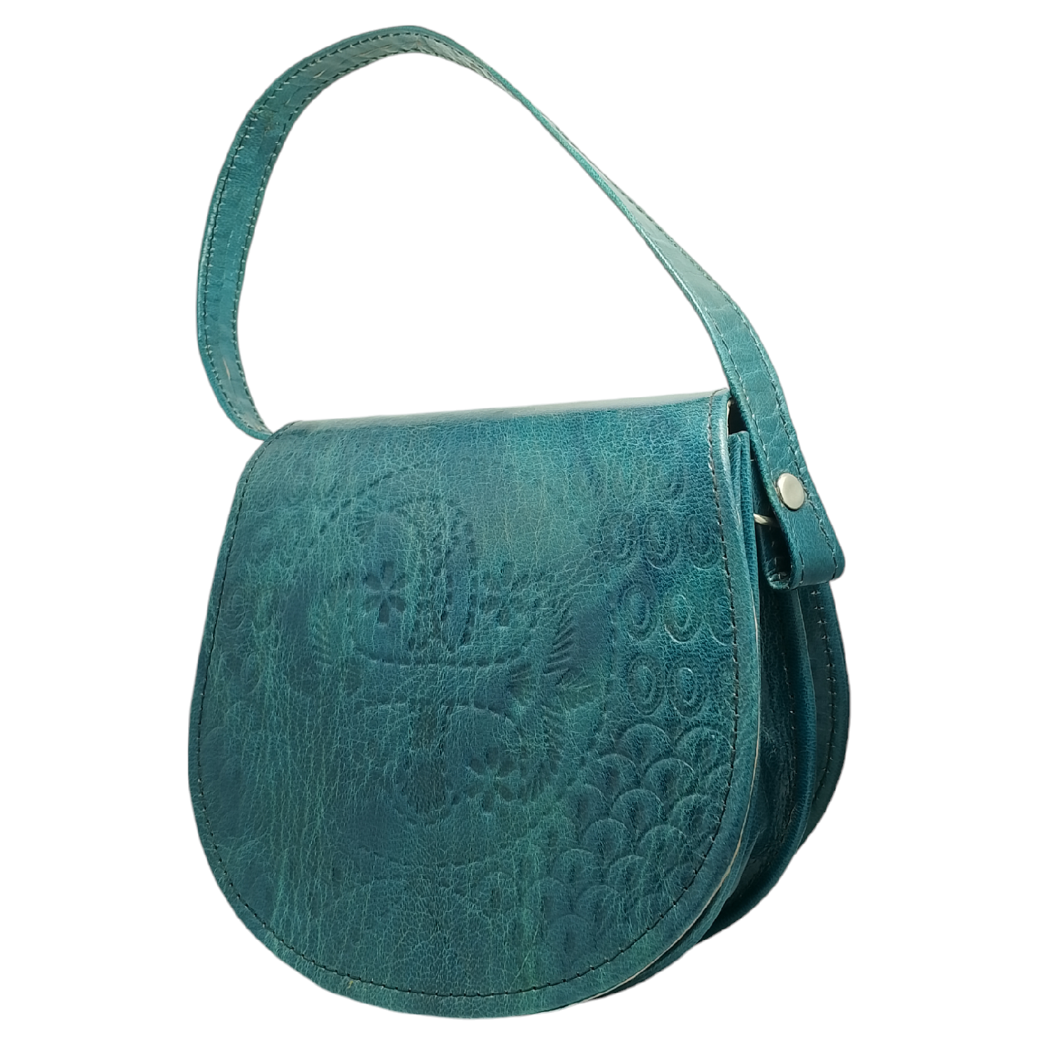 Sac épaule traditionnel fait main par des artisans de Tamanrasset 16*15.5*9.5 cm