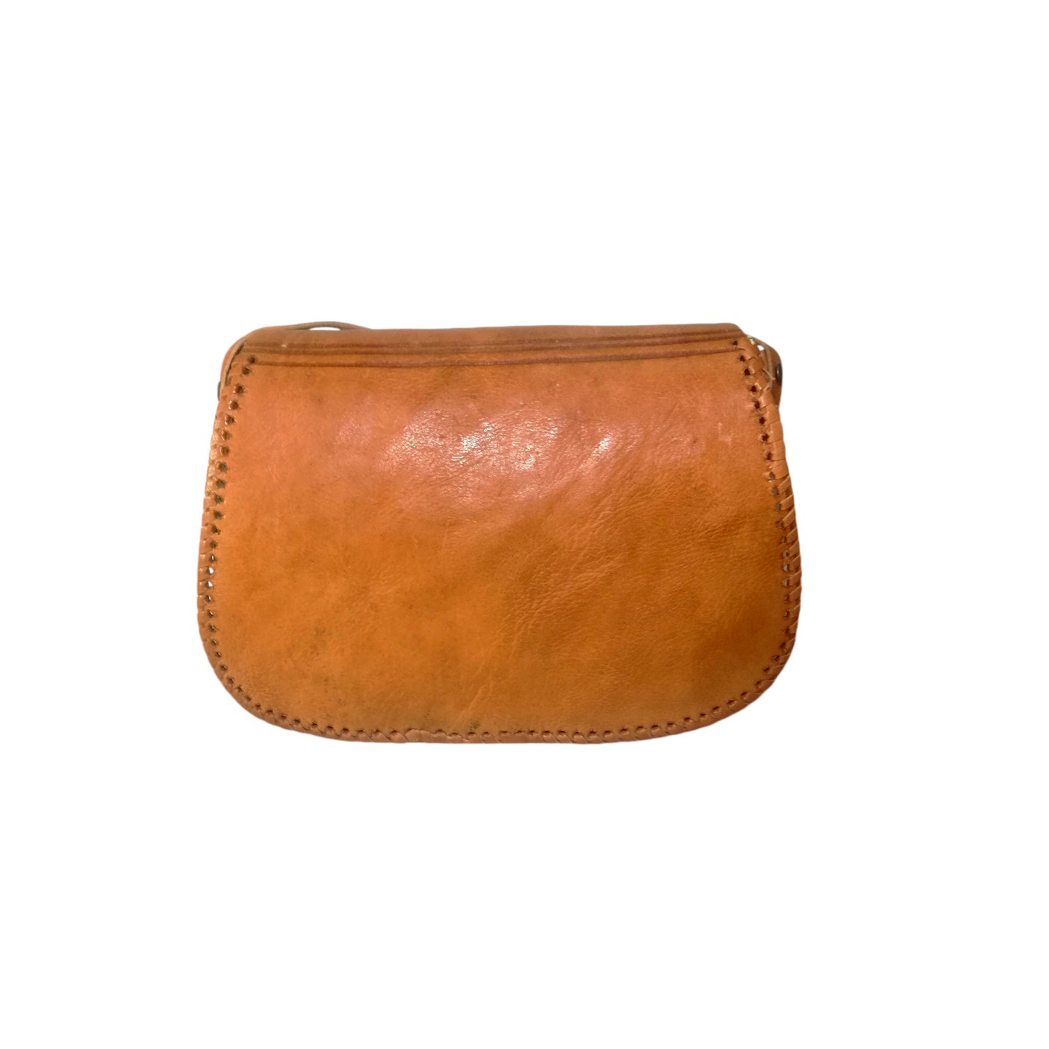 Sac Porté Épaule Traditionnel en Cuir de Fait Main – Image 2