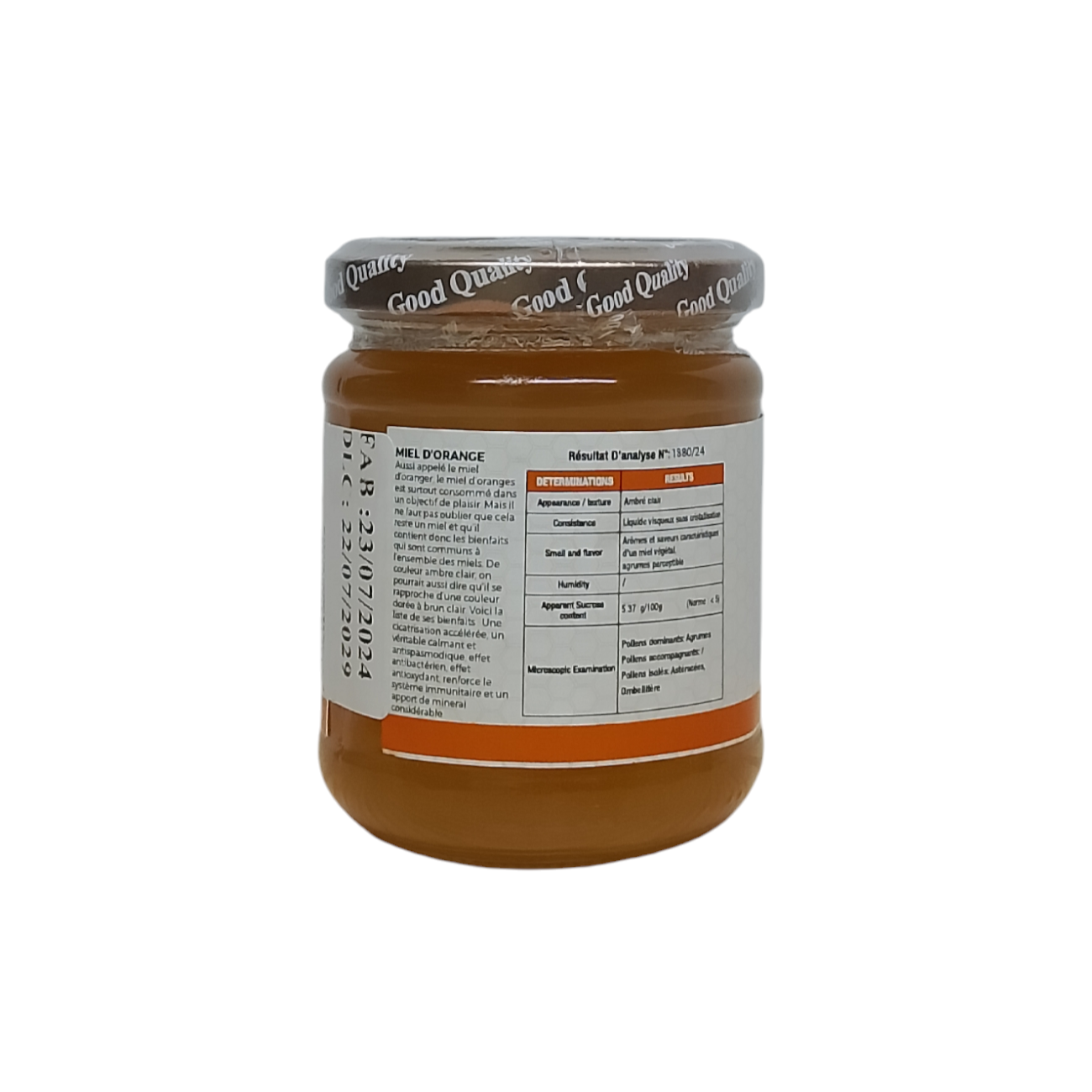 Miel D'Orange Naturelle 100% Certifié- 250 G – Image 4