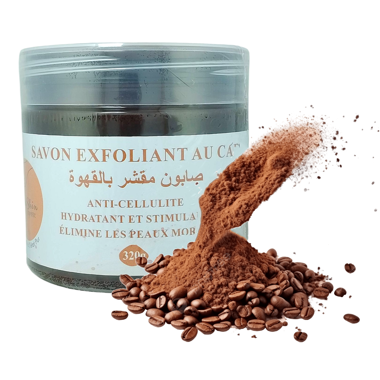 Savon Exfoliant & Tonifiant au Café – Éveil du Corps & Anticellulite Naturel