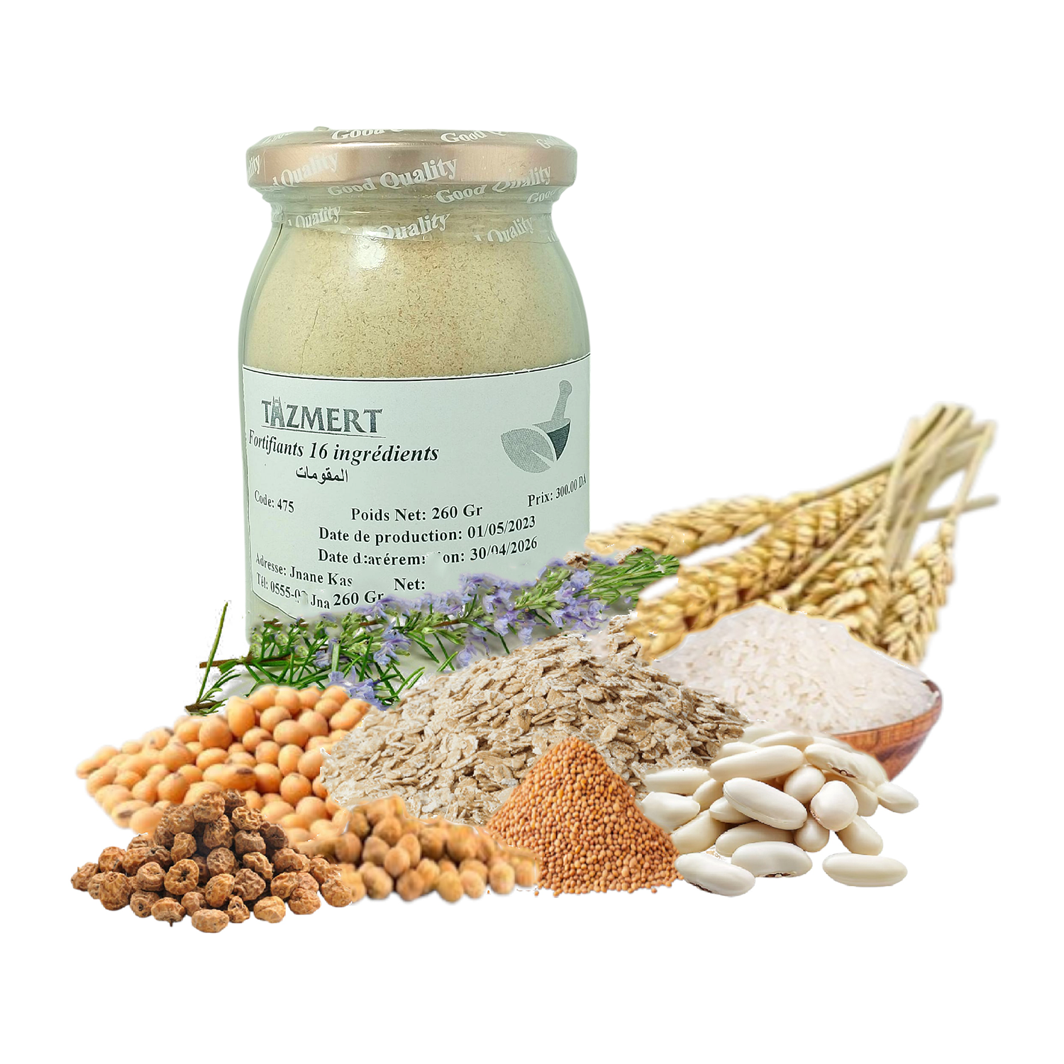 Le Puissant Fortifiant "Graine de Vie" : Le Concentré aux 16 Ingrédients Pot de 260Gr