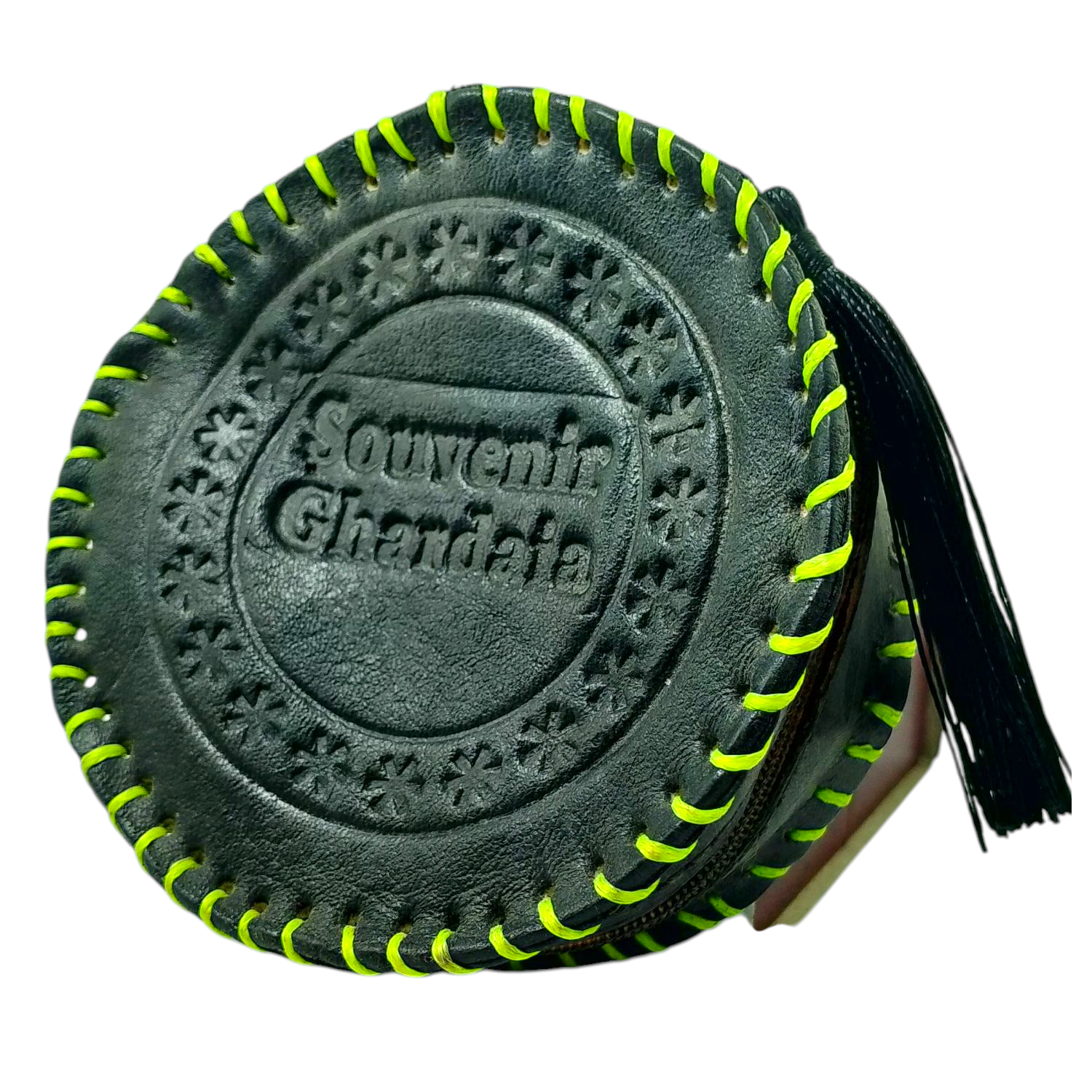 Le Porte-monnaie Circulaire Traditionnel du Sud Algérien : Un Chef-d'œuvre de Cuir Artisan – Image 7